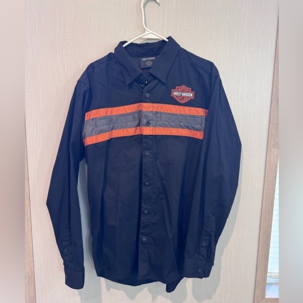Harley-Davidson Black Button-Up Shirt